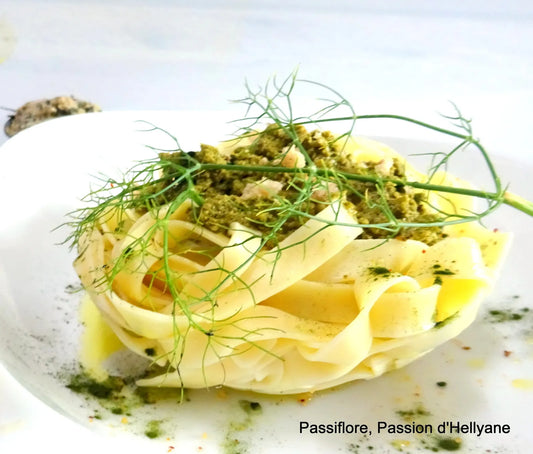 Pâtes fraîches à la crème de fenouil et sardines à l’huile d’olive Bormen